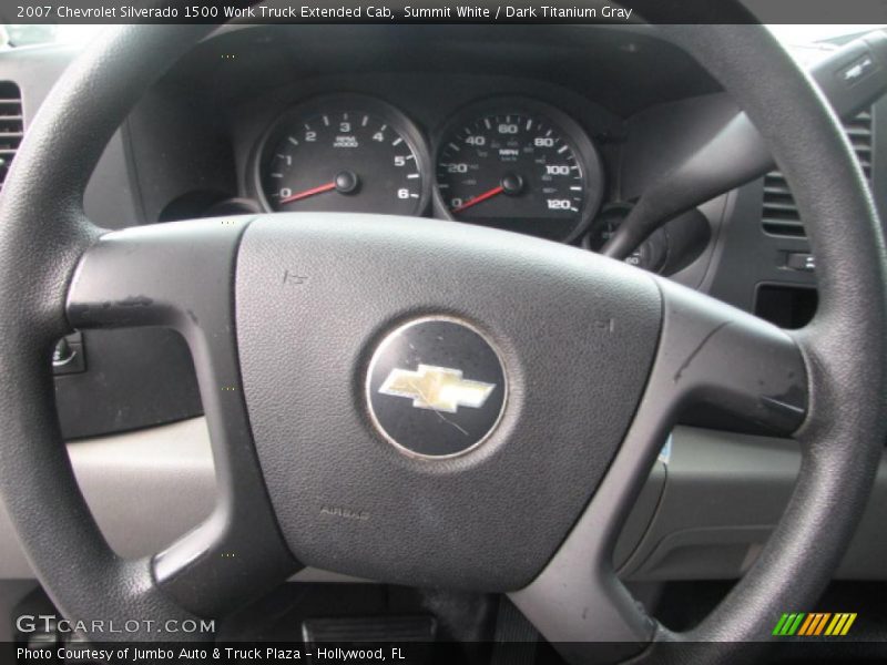 Summit White / Dark Titanium Gray 2007 Chevrolet Silverado 1500 Work Truck Extended Cab