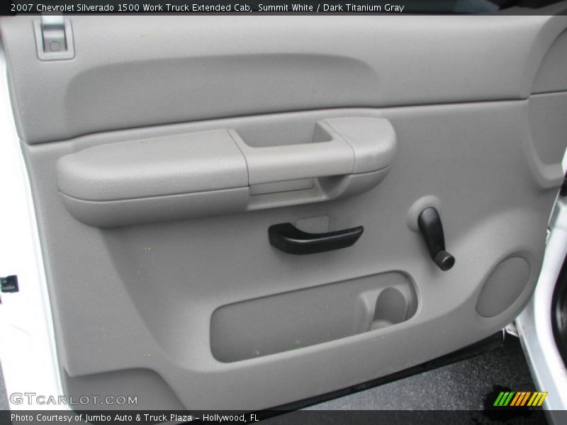 Summit White / Dark Titanium Gray 2007 Chevrolet Silverado 1500 Work Truck Extended Cab