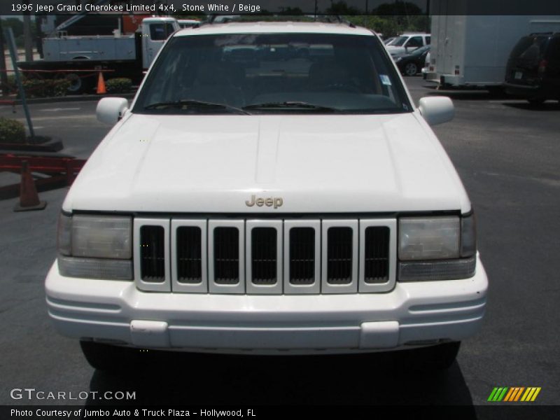 Stone White / Beige 1996 Jeep Grand Cherokee Limited 4x4
