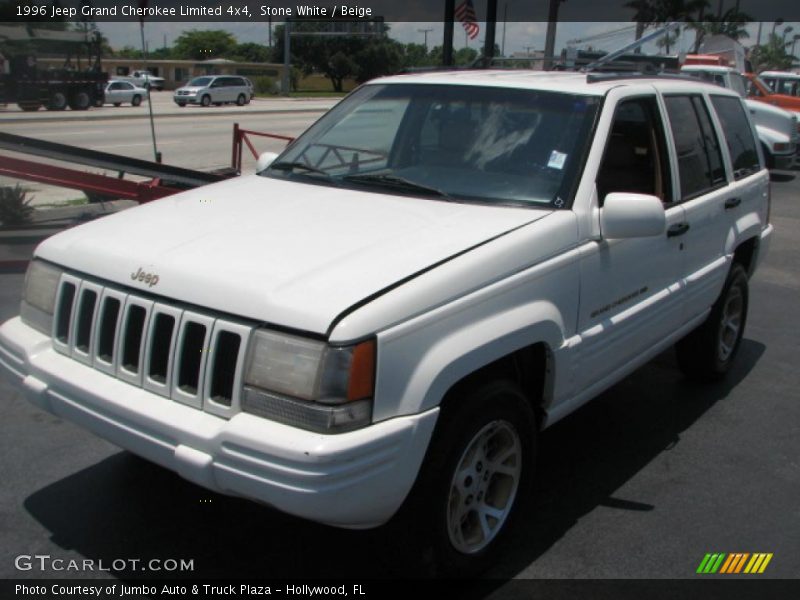 Stone White / Beige 1996 Jeep Grand Cherokee Limited 4x4