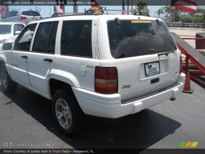 Stone White / Beige 1996 Jeep Grand Cherokee Limited 4x4