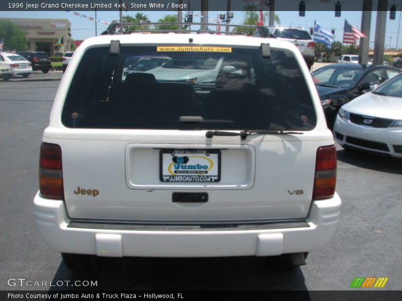 Stone White / Beige 1996 Jeep Grand Cherokee Limited 4x4