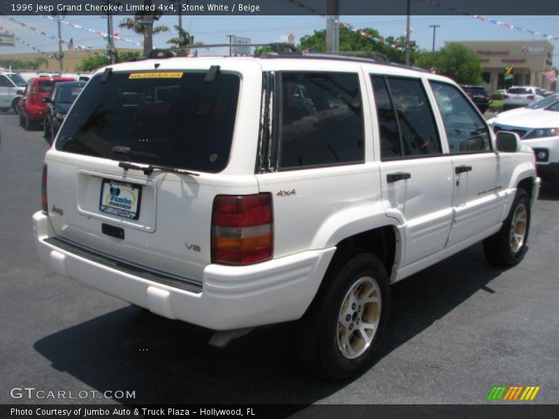 Stone White / Beige 1996 Jeep Grand Cherokee Limited 4x4
