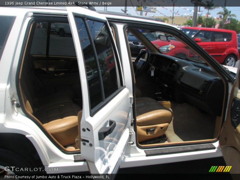 Stone White / Beige 1996 Jeep Grand Cherokee Limited 4x4