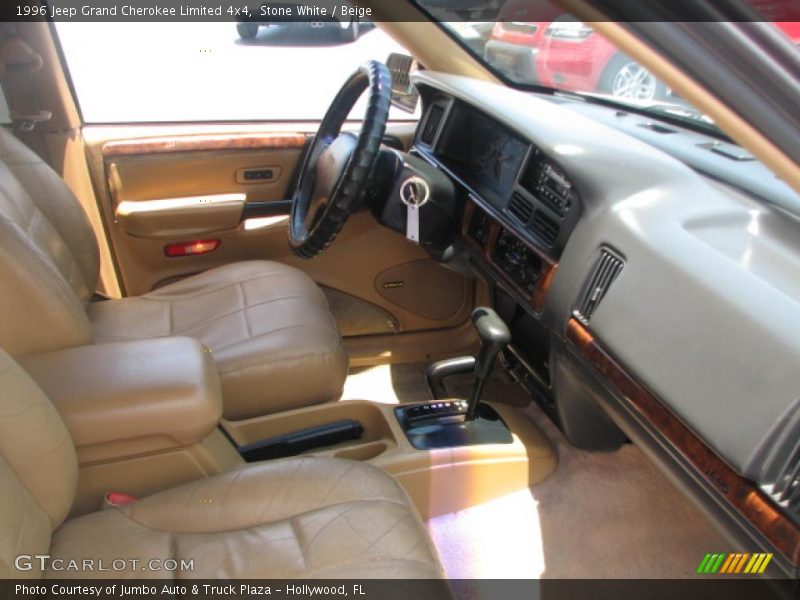 Stone White / Beige 1996 Jeep Grand Cherokee Limited 4x4