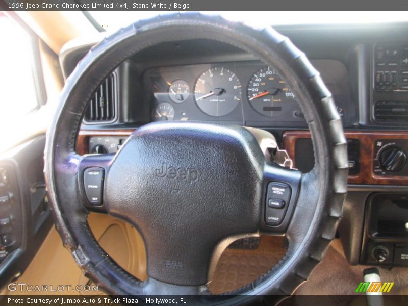 Stone White / Beige 1996 Jeep Grand Cherokee Limited 4x4