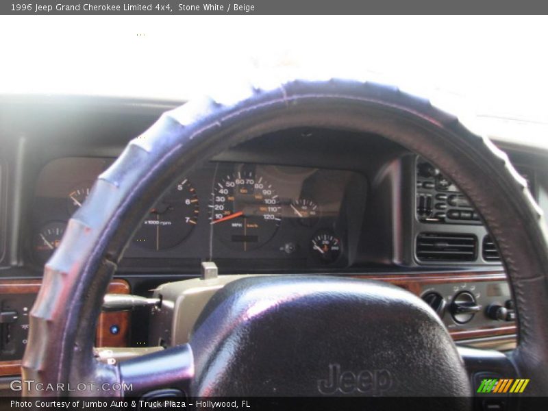 Stone White / Beige 1996 Jeep Grand Cherokee Limited 4x4