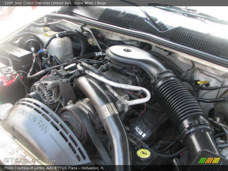  1996 Grand Cherokee Limited 4x4 Engine - 5.2 Liter OHV 16-Valve V8