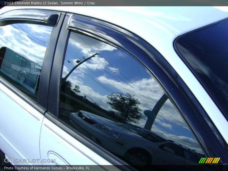 Summit White / Gray 2003 Chevrolet Malibu LS Sedan