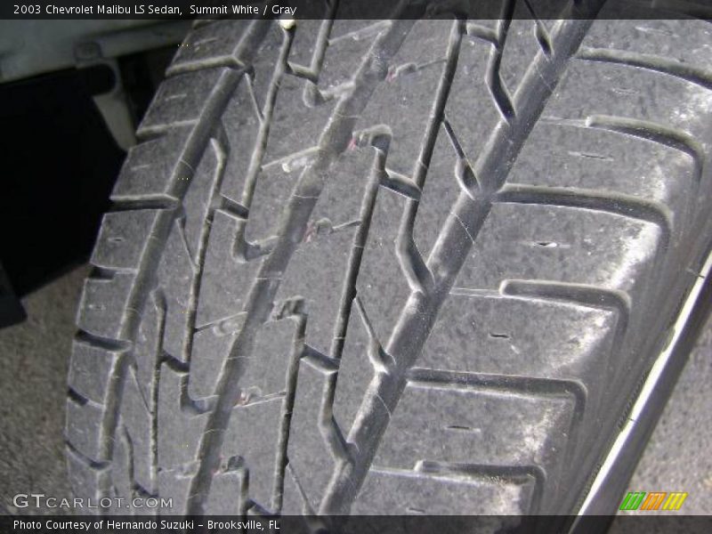 Summit White / Gray 2003 Chevrolet Malibu LS Sedan
