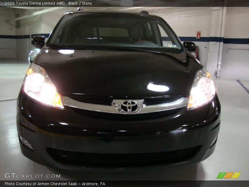 Black / Stone 2009 Toyota Sienna Limited AWD