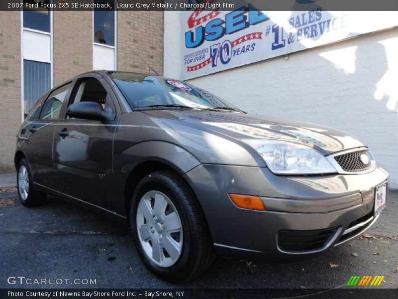 Liquid Grey Metallic / Charcoal/Light Flint 2007 Ford Focus ZX5 SE Hatchback
