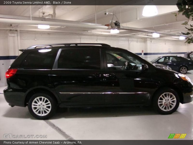 Black / Stone 2009 Toyota Sienna Limited AWD