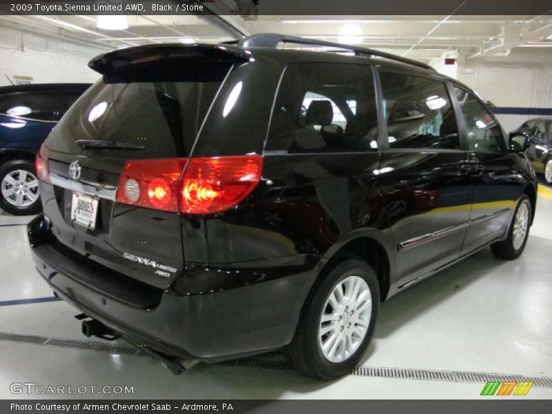 Black / Stone 2009 Toyota Sienna Limited AWD