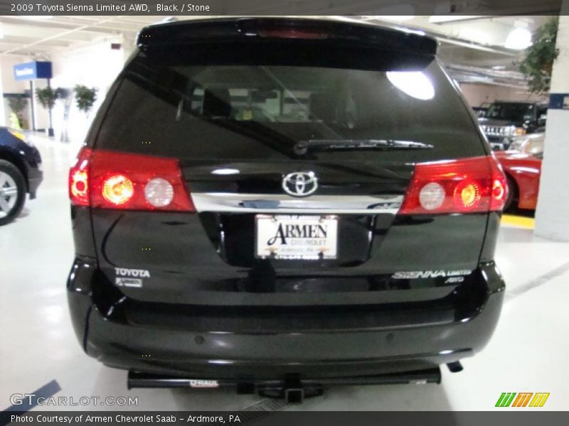 Black / Stone 2009 Toyota Sienna Limited AWD