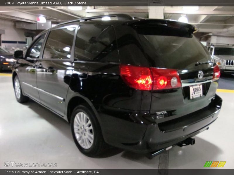 Black / Stone 2009 Toyota Sienna Limited AWD