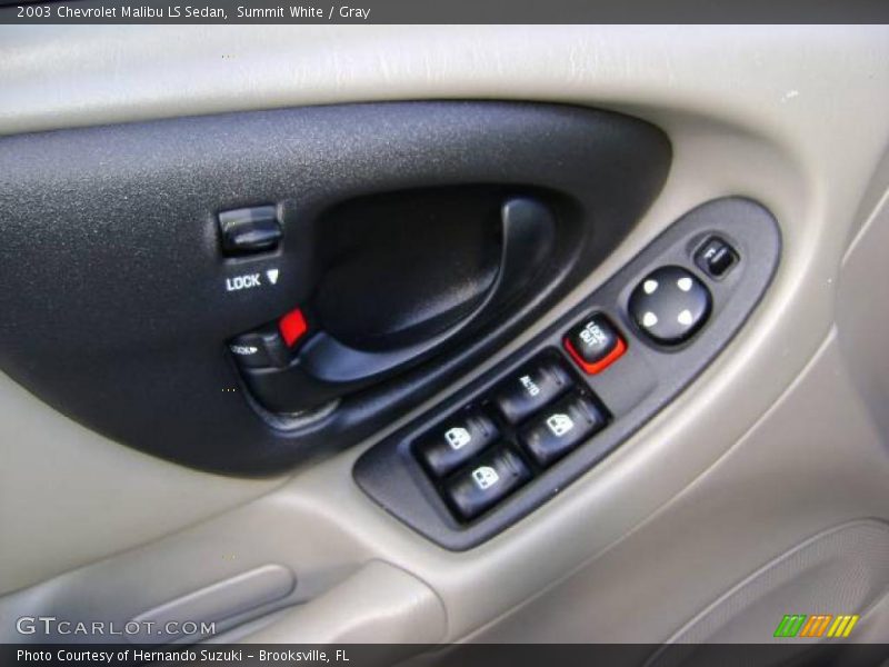 Summit White / Gray 2003 Chevrolet Malibu LS Sedan