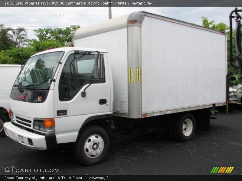 Summit White / Pewter Gray 2001 GMC W Series Truck W3500 Commercial Moving
