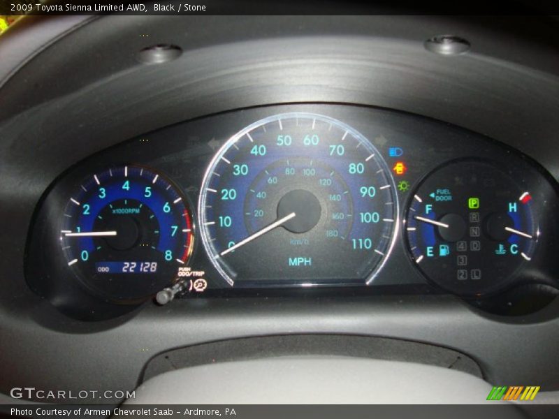 Black / Stone 2009 Toyota Sienna Limited AWD