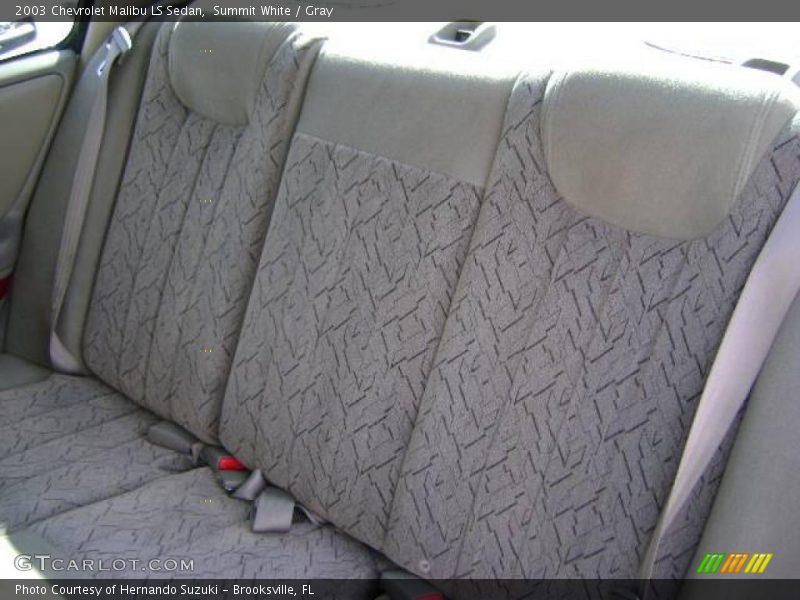 Summit White / Gray 2003 Chevrolet Malibu LS Sedan