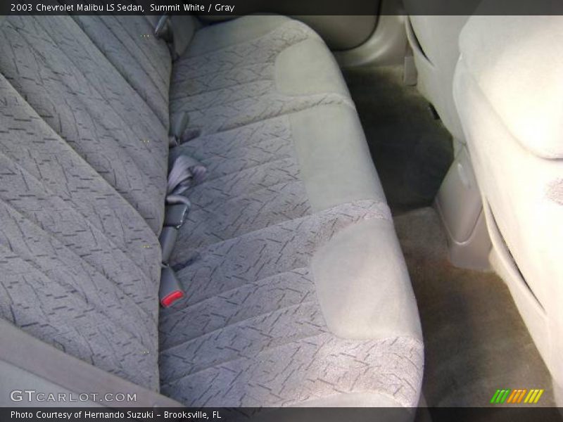Summit White / Gray 2003 Chevrolet Malibu LS Sedan