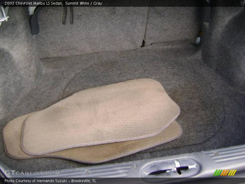 Summit White / Gray 2003 Chevrolet Malibu LS Sedan