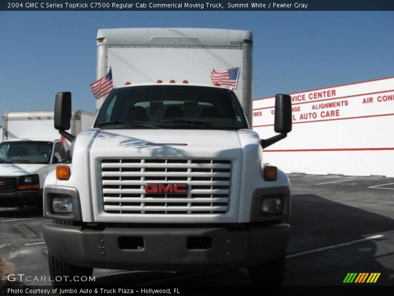 Summit White / Pewter Gray 2004 GMC C Series TopKick C7500 Regular Cab Commerical Moving Truck