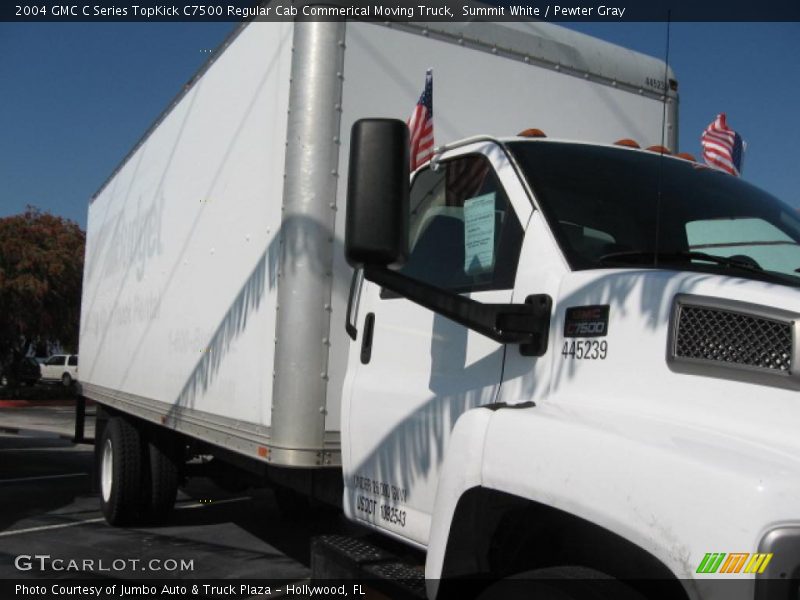 Summit White / Pewter Gray 2004 GMC C Series TopKick C7500 Regular Cab Commerical Moving Truck