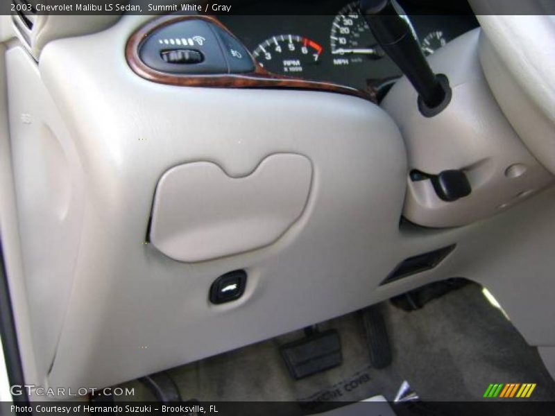 Summit White / Gray 2003 Chevrolet Malibu LS Sedan