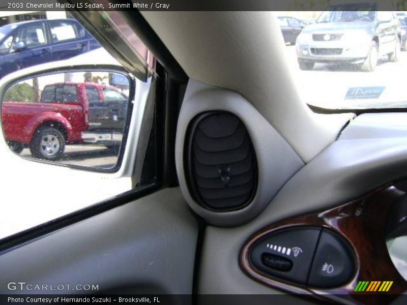 Summit White / Gray 2003 Chevrolet Malibu LS Sedan