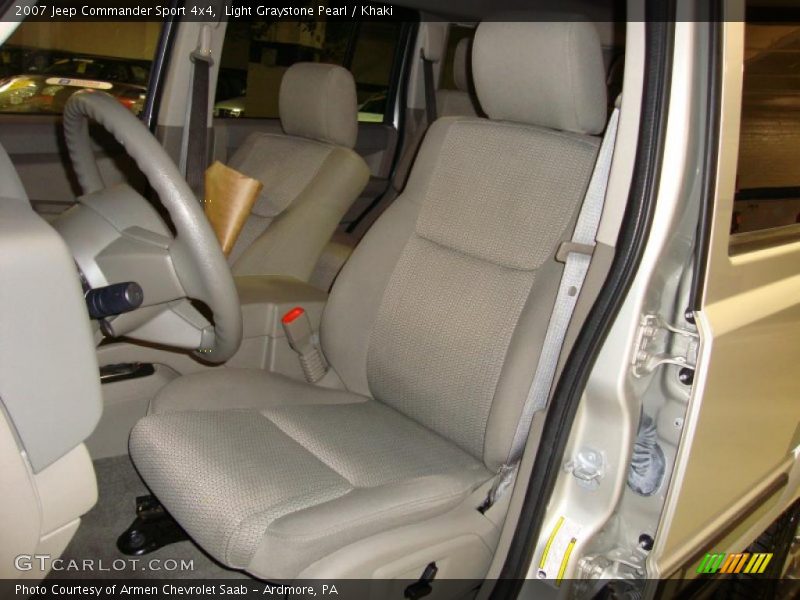 Light Graystone Pearl / Khaki 2007 Jeep Commander Sport 4x4