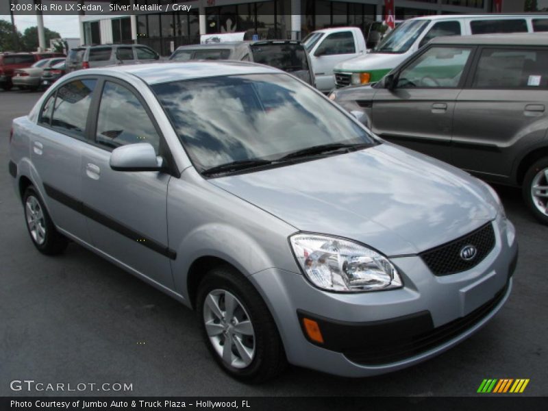 Silver Metallic / Gray 2008 Kia Rio LX Sedan