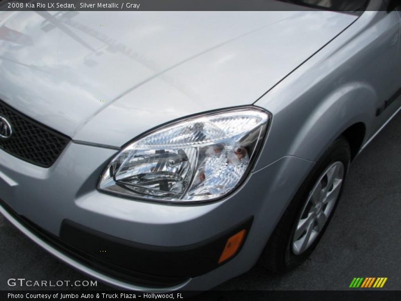 Silver Metallic / Gray 2008 Kia Rio LX Sedan