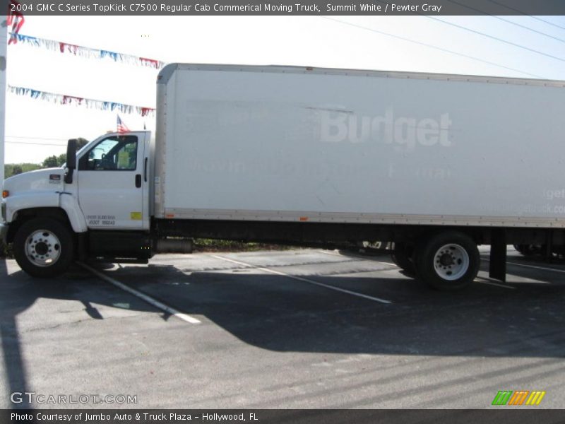 Summit White / Pewter Gray 2004 GMC C Series TopKick C7500 Regular Cab Commerical Moving Truck