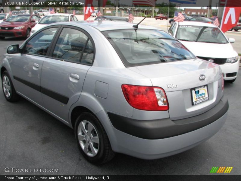 Silver Metallic / Gray 2008 Kia Rio LX Sedan