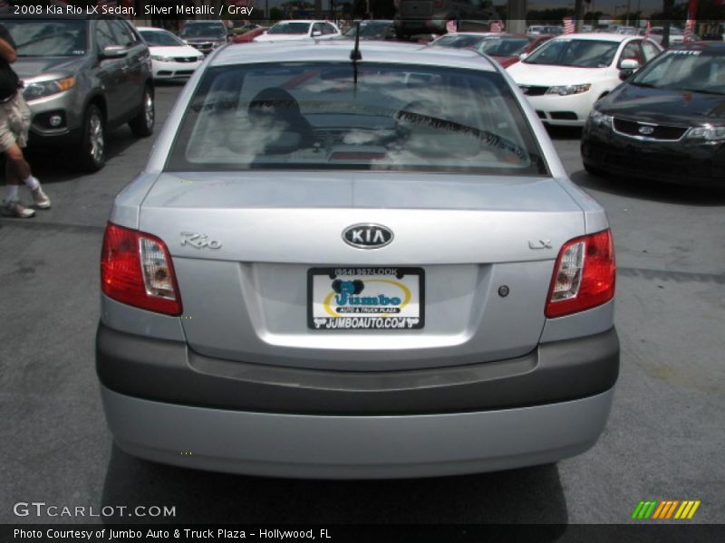 Silver Metallic / Gray 2008 Kia Rio LX Sedan