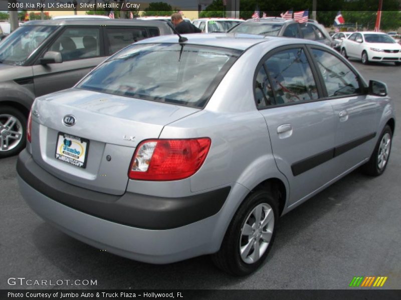 Silver Metallic / Gray 2008 Kia Rio LX Sedan