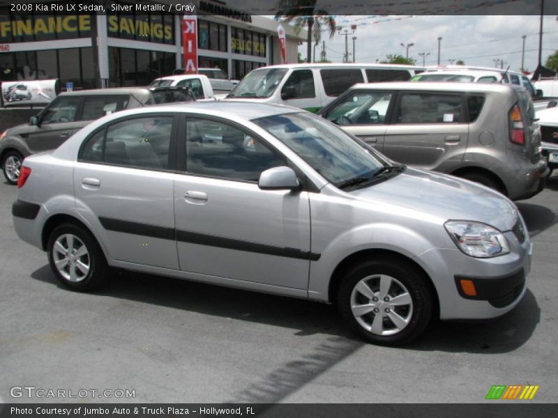  2008 Rio LX Sedan Silver Metallic