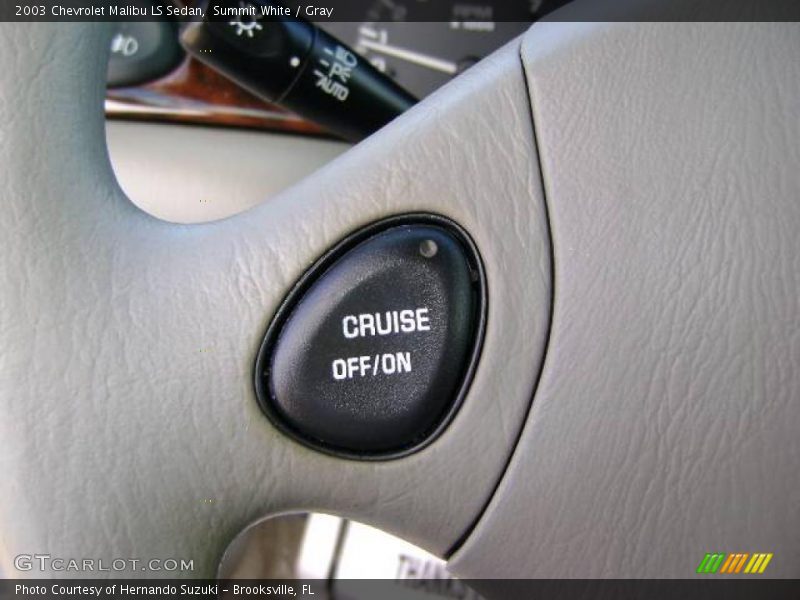 Summit White / Gray 2003 Chevrolet Malibu LS Sedan