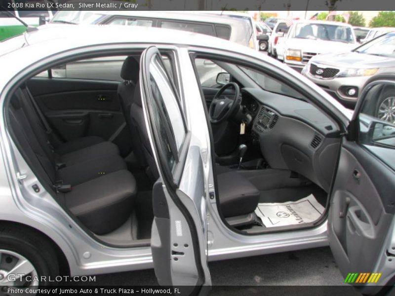 Silver Metallic / Gray 2008 Kia Rio LX Sedan