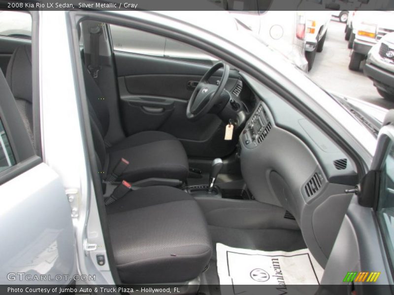  2008 Rio LX Sedan Gray Interior