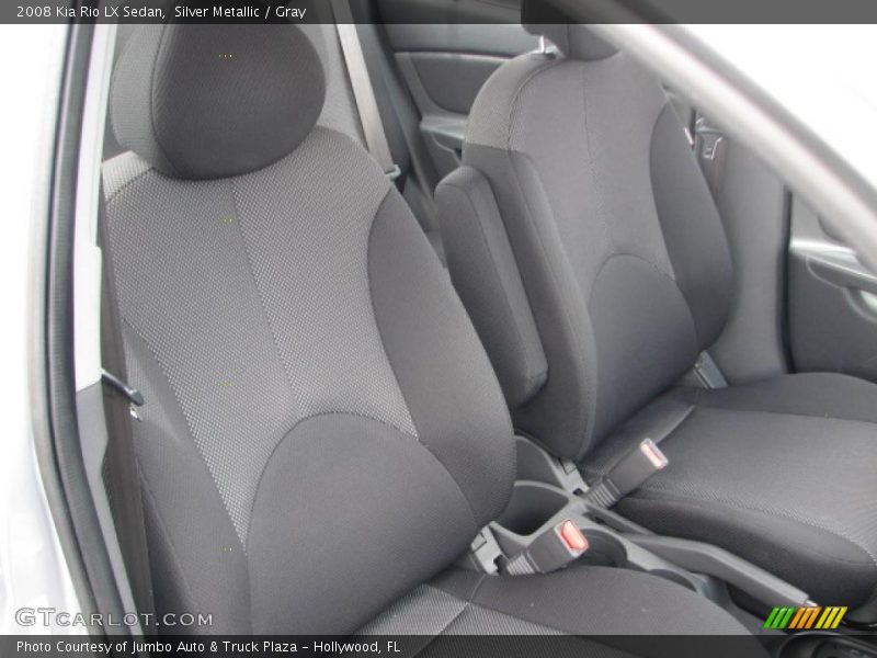  2008 Rio LX Sedan Gray Interior