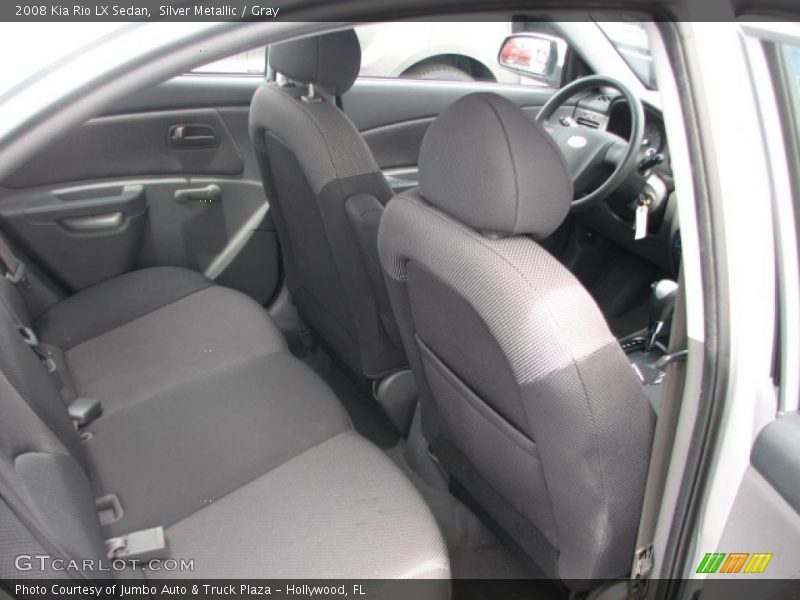  2008 Rio LX Sedan Gray Interior
