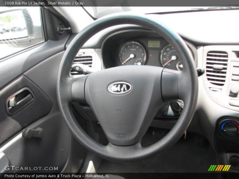 Silver Metallic / Gray 2008 Kia Rio LX Sedan