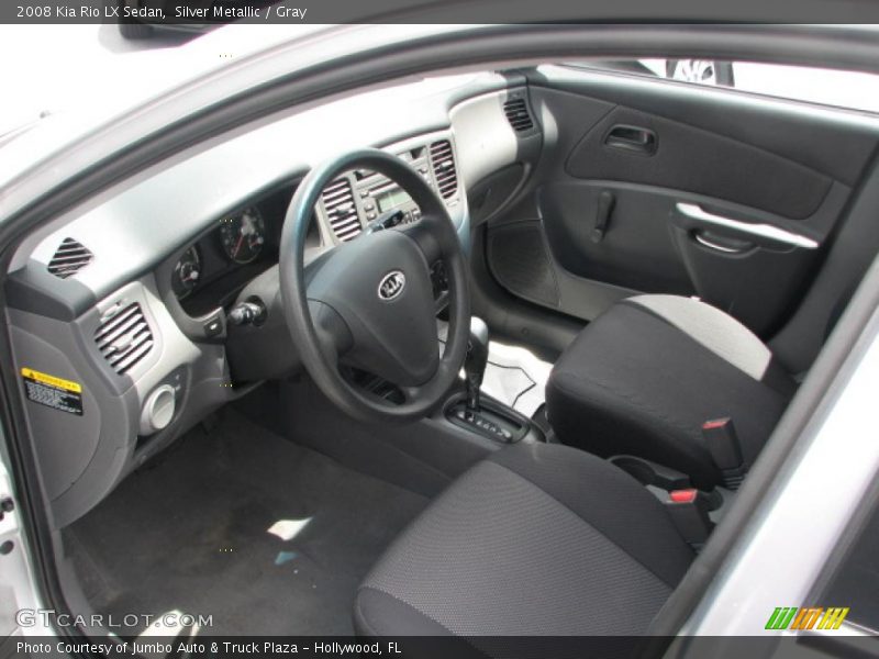 Gray Interior - 2008 Rio LX Sedan 