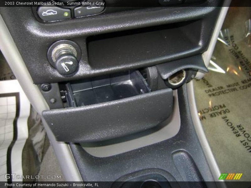 Summit White / Gray 2003 Chevrolet Malibu LS Sedan