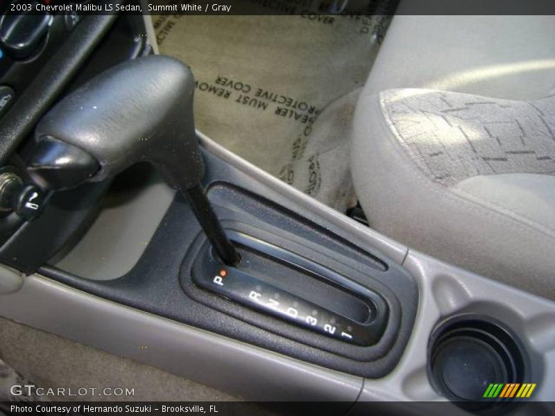 Summit White / Gray 2003 Chevrolet Malibu LS Sedan