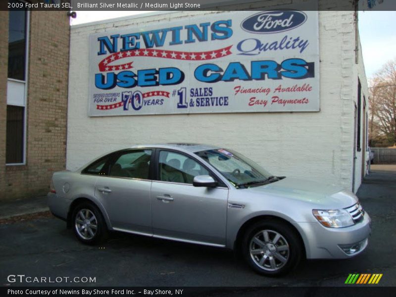 Brilliant Silver Metallic / Medium Light Stone 2009 Ford Taurus SEL