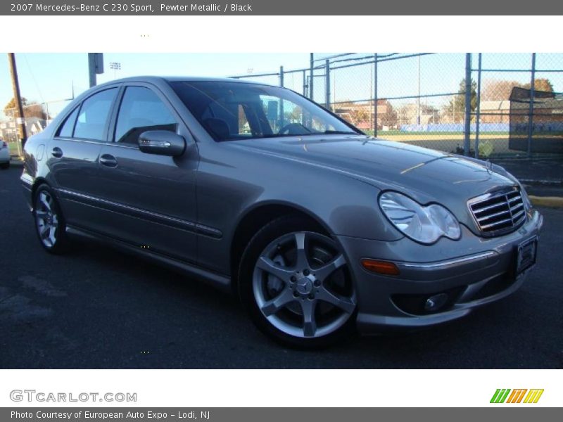 Pewter Metallic / Black 2007 Mercedes-Benz C 230 Sport