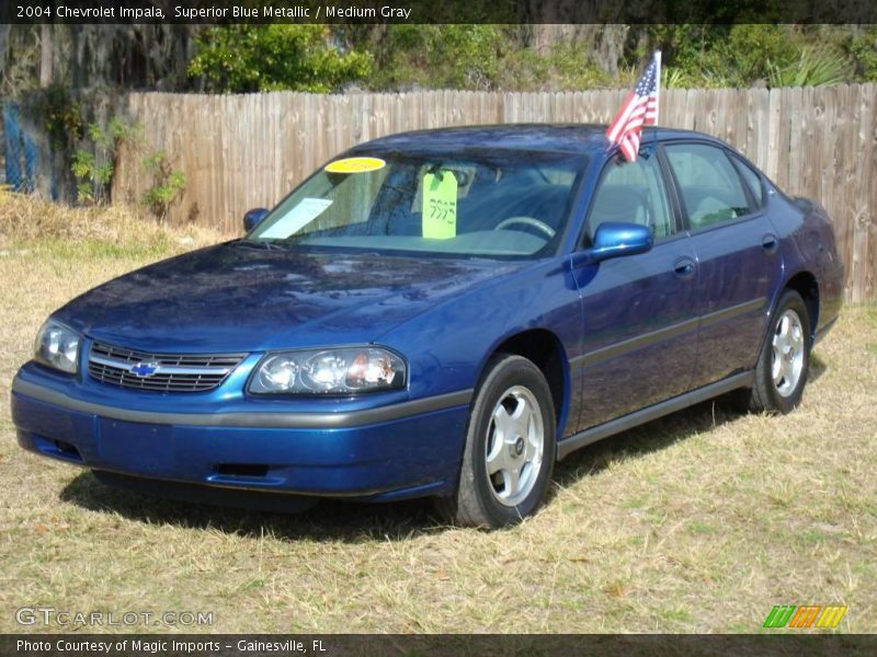 Superior Blue Metallic / Medium Gray 2004 Chevrolet Impala